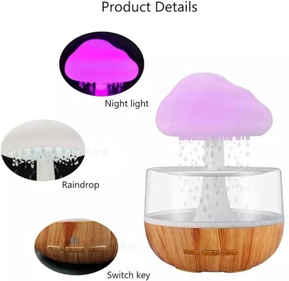 Cloud Rain Humidifier | مرطب هواء على شكل سحابة المطر